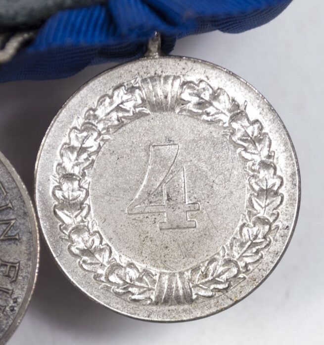 German WWII medalbar with Dienstauszeichung 4 Jahre + Anschluss medaille