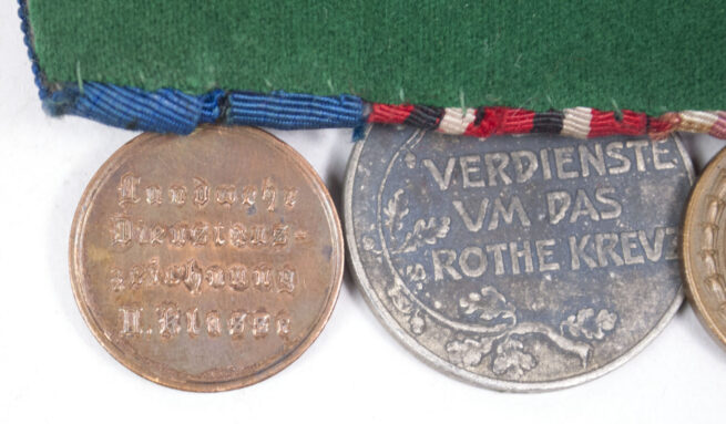 (Hessen Prussia) Nichtkämpferkreuz, Kriegsehrenzeichen bronze, Prussian Red Cross medal, Reserve Landwehr medal