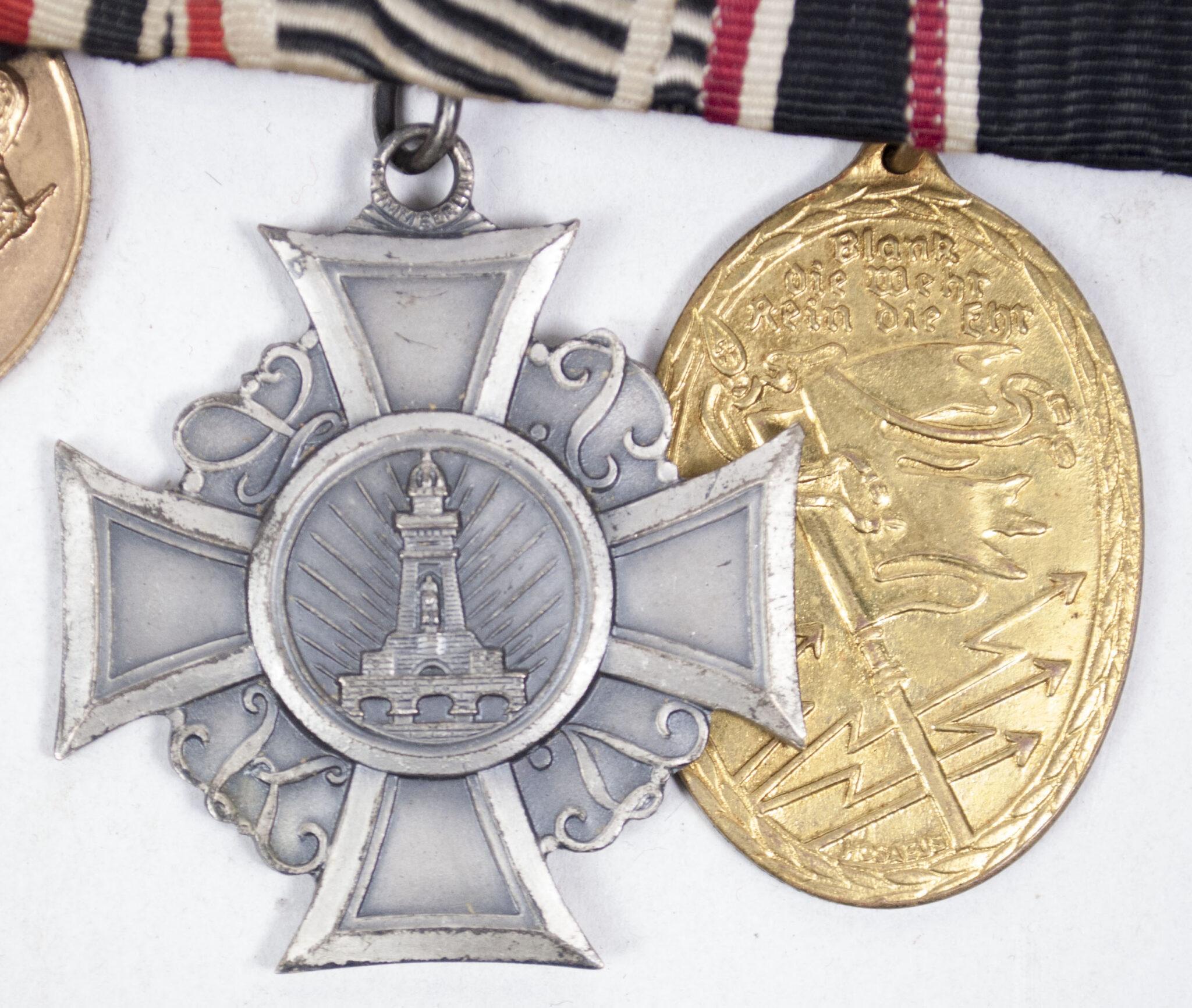 Pre-Third Reich medalbar with EK2, Fürs das Vaterland