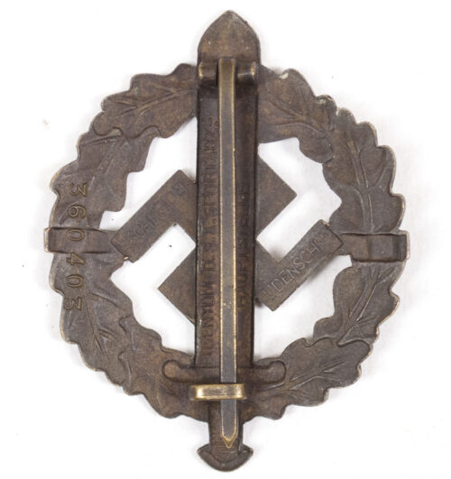 SA Sportabzeichen bronze #360403 (maker E. Schneider)
