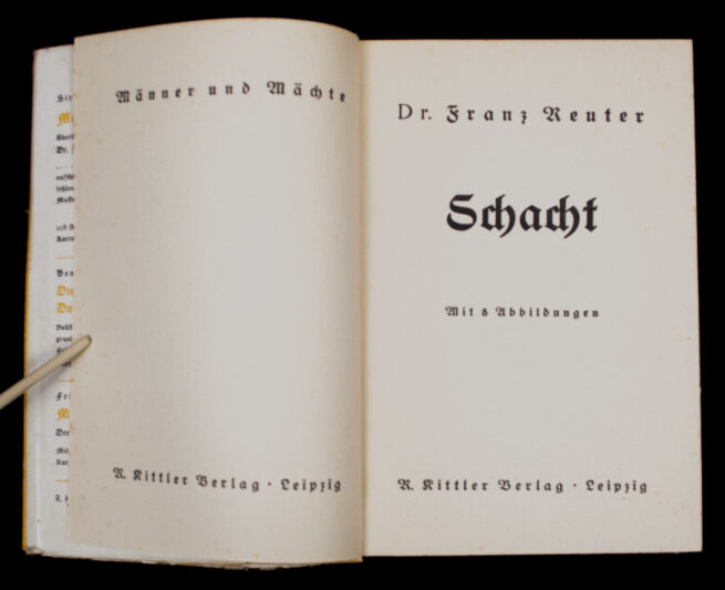 (Book) Dr. Franz Reuter - Männer und Mächte Schacht (1934)