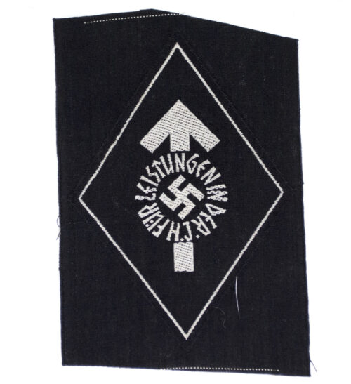 Hitlerjugend (HJ) Leistungsbuch + documents + cloth Leistungsabzeichen grouping