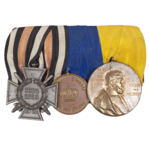 German medalbar with FEK, Treue Dienste bei der Fahne XII Jahre, Centenary medal