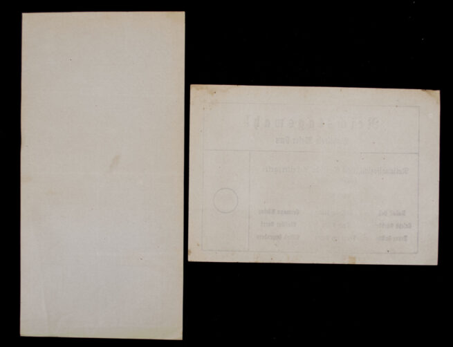 2x NSDAP ballot paper - Reichstagswahl 1932 (Hitlerbewegung)