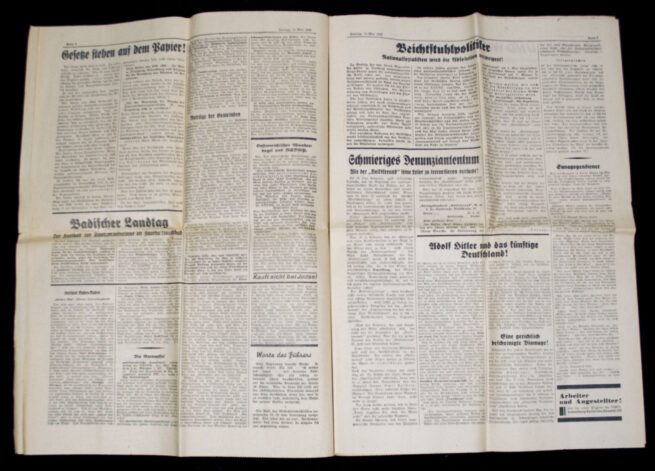 (Newspaper) Der Führer - Das Badische Kampfblatt für Nationalsozialistische Politik und Deutsche Kultur (1932)