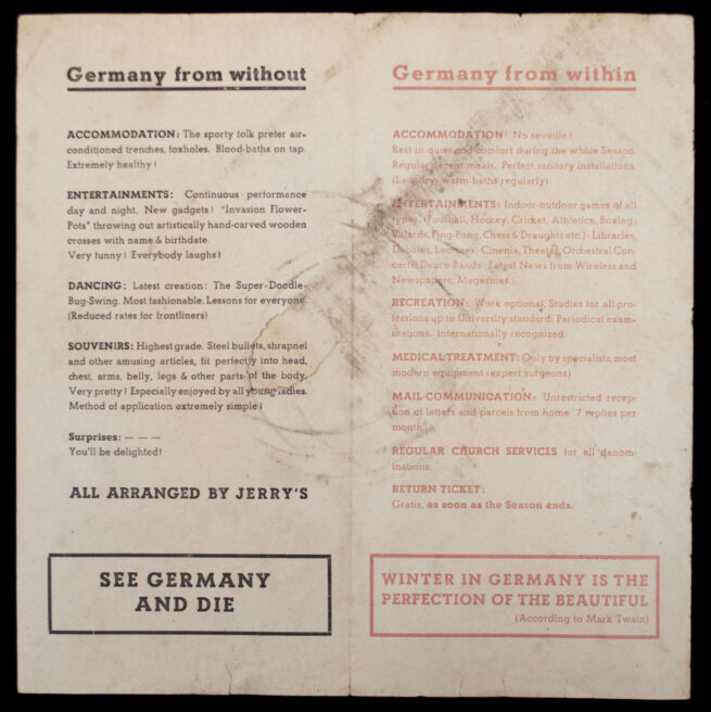 (Pamphlet) Go south to sunny Germany a land of sun and smiles awaits you (SK457)