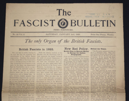 (England) The Fascist Bulletin No.25 Vol.2 (1926)
