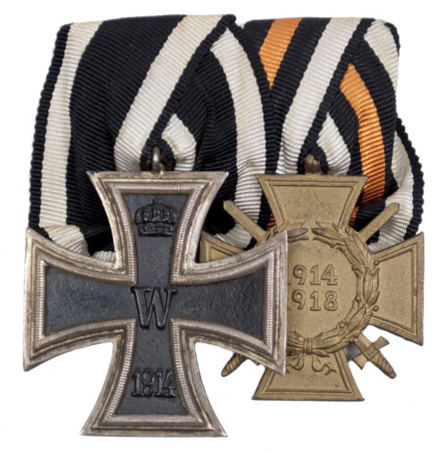 German medalbar with Iron Cross + FEK (maker marked Alfred Kochmann Berlin)