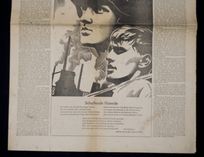 (Newspaper) Die Oase - Feldzeitung der Deutschen Truppen in Afrika Folge 134, 2. Mai 1943 (1943) - RARE!