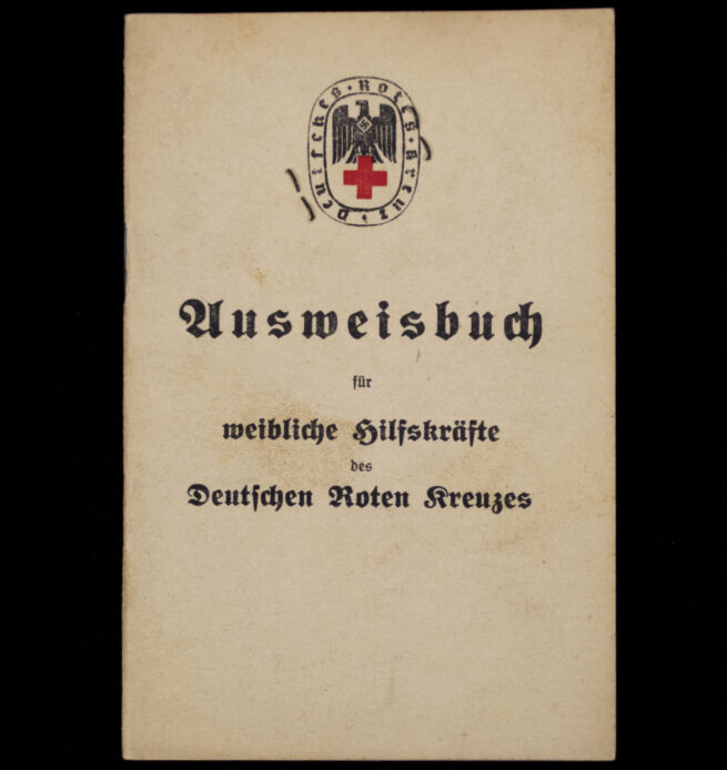 Deutsches Rotes Kreus (DRK) Ausweisbuch für Weibliche Hilfskräfte - Quedlinburg (1936)