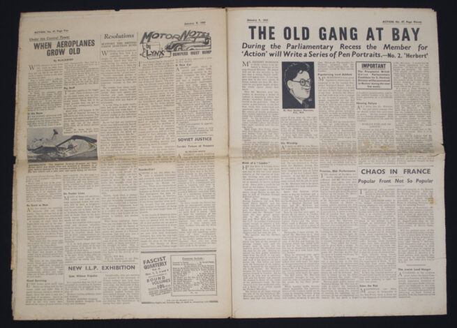 English fascist newspaper. Very rare and hard to find. In good condition for it's age.