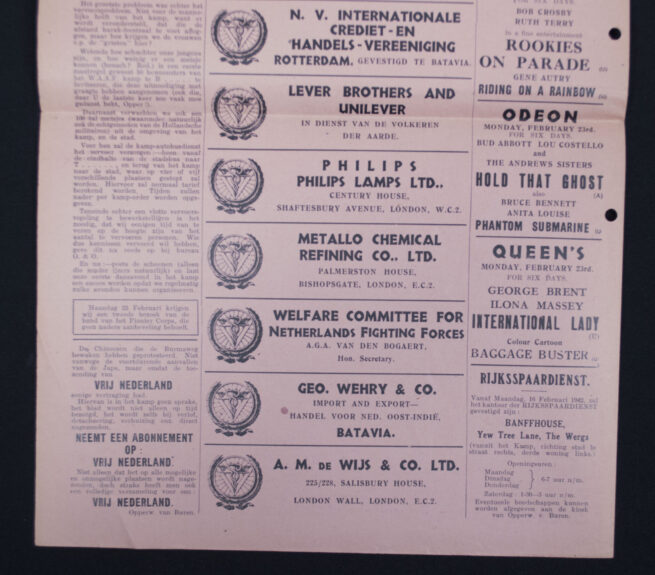 (Newspaper) De Bromtol (Prinses Irene Brigade) Weekblad voor Nederlandsche Militairen in Engeland (1942)