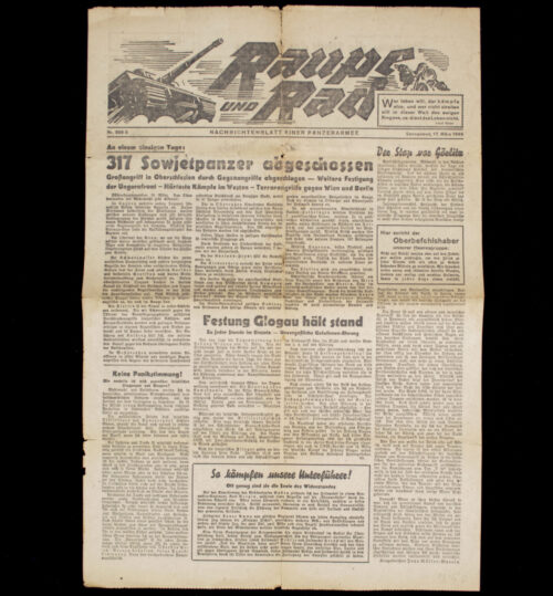 (Newspaper) Raupe und Rad - Nachrichtenblatt einer Panzerarmee 17 März 1945