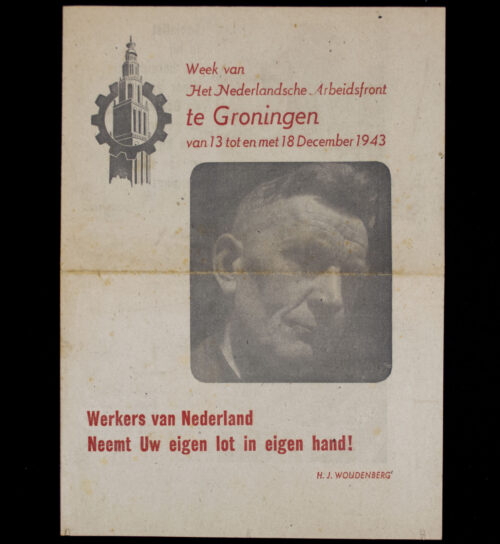(NSB) Folder Het Nederlandsche Arbeitsfront te Groningen van 13 tot en met 18 december 1943