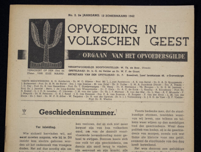 (NSB) Magazine Opvoeding in Volkschen Geest No.2 - 2e Jaargang (1942)