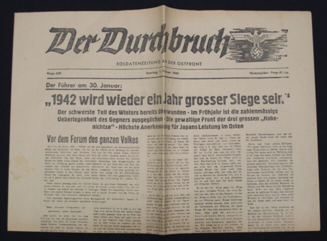 (Newspaper) Der Durchbruch - Soldatenzeitung an der Ostfront (1942)