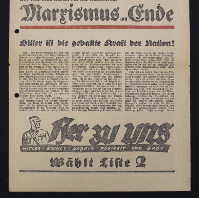 (Newspaper) Deutschland Erwache - Kampfblatt der Schaffenden Nr. 22 (1932) - Rare!