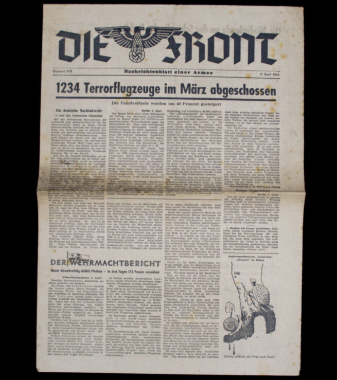 (Newspaper) Die Front - Nachrichtenblatt einer Armee nummer 978 - 5. April 1944