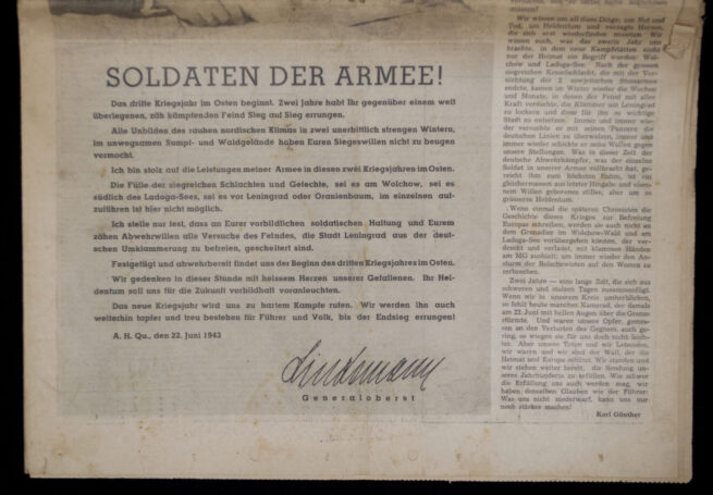 (Newspaper) Die Front - Wochenzeitung einer Armee 20. Juni 1943