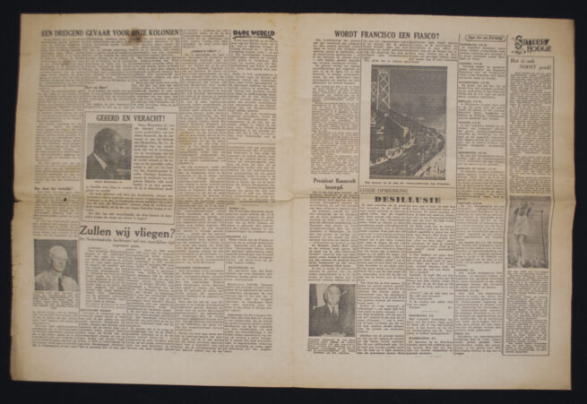 (Newspaper) Het Laatste Nieuws van ver en dichtbij 6 April 1945 (German propaganda!)