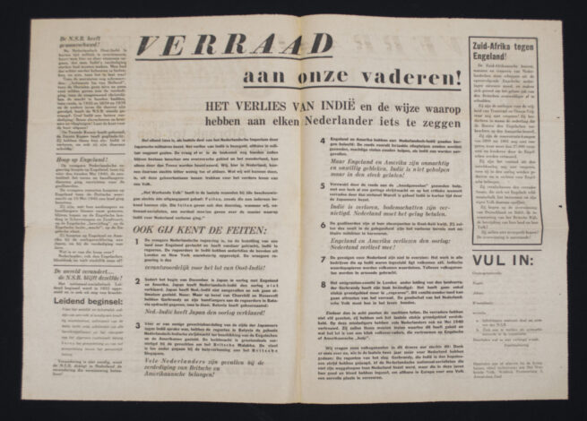 (Newspaper NSB) Werkende Volk - Strijdblad voor de Nationaal - Socialistische Beweging in Amsterdam 1e Jaargang No.13 (1942)