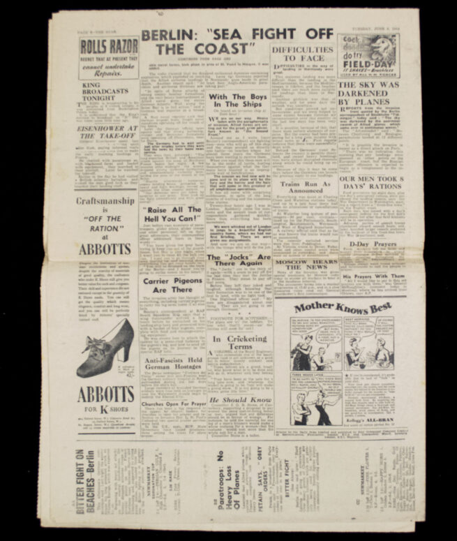 (Newspaper) The Star - JUNE 6 1944 - D-DAY!!!!