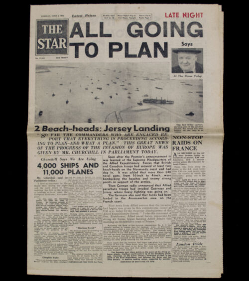 (Newspaper) The Star - JUNE 6 1944 - D-DAY!!!!