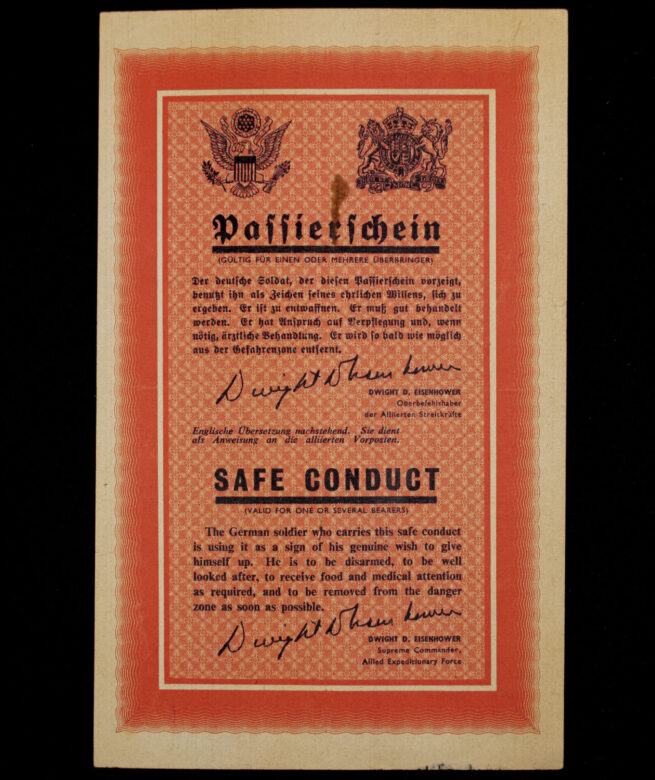 (Pamphlet) Passierschein Safe Conduct