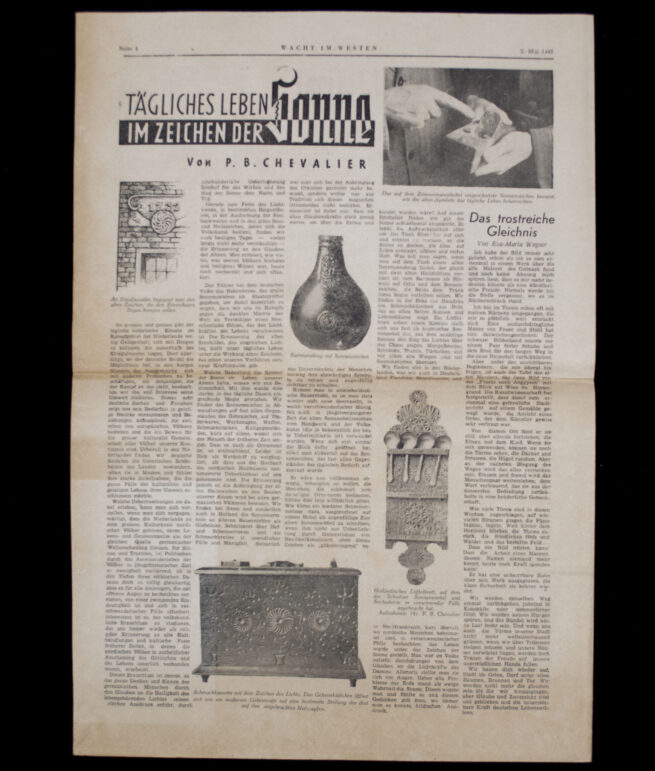 (Newspaper) Wacht im Westen Frontzeitung unserer Armee 5. Mai 1945