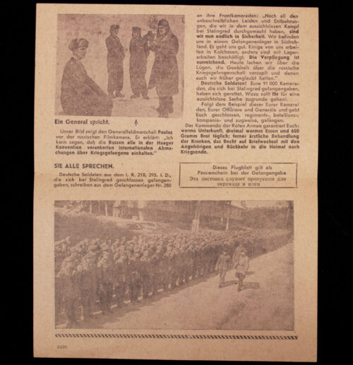 (Pamphlet) Illustriertes Blatt - Deutsche Kriegsgefangene in Sowjetrussland