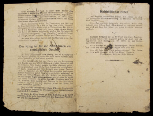 (Pamphlet) Russian Anti-German propaganda Was geht in Deutschland vor (1942)