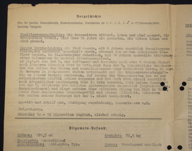 Sanitäts-Inspektion der Waffen SS - SS-Lazarett München-Dachau (1941)