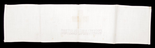 Het Nederlandsche Rode Kruis - District FrieslandLeeuwarden - Armband Geestelijke Bijstand and card (1944)