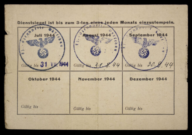 Warschau Ausweis + Dauerausweis (19441945)