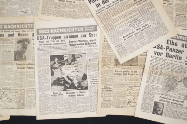 (Pamphlet) Collection of 13 editions of Nachrichten für die Truppe PamphletsNewspapers