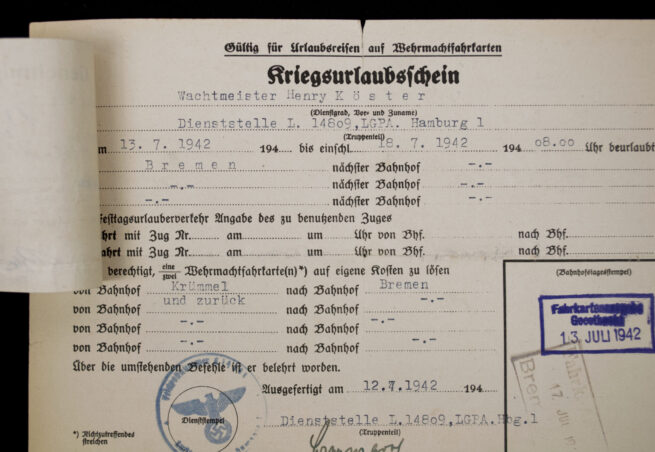 Grouping Oberfeldwebel Henry Köster - Inselkommandatur Vlieland Wehrmachtsheim Leeuwarden 1945