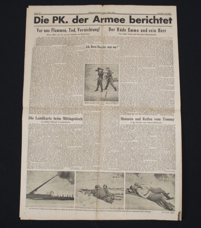 (Newspaper) Feldzeitung der Armee an Schelde-Somme-Seine – Nummer 275 (7. Juni 1941)
