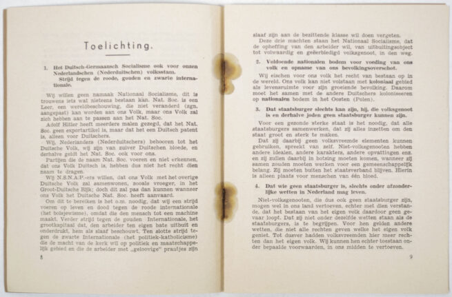 N.S.N.A.P. Program der Duitsche Revolutie voor Nederland (1940)