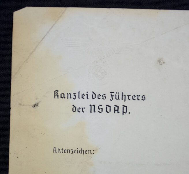 A sheet of original Kanzlei des Führers der NSDAP writing paper