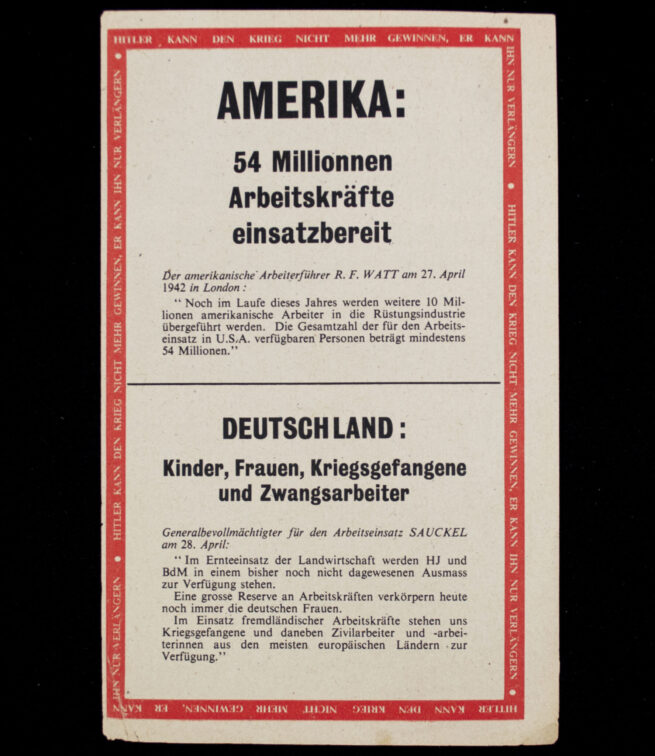 (Pamphlet) Amerika 54 Millionen Arbeitskräfte einsatzbereit (1942)
