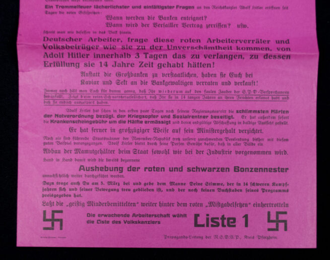 (Pamphlet) NSDAP Reichstags Elections pamphlet (1932)