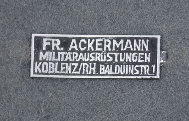 German WWII medalbar with EK2, KVK, FEK, Treue Dienst 25 Jahre and WWI Bulgarian medal (maker marked Fr. Ackermann)