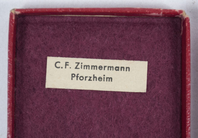 Treue Dienst 25 Jahre + etui (Maker C.F. Zimmermann Pforzheim)