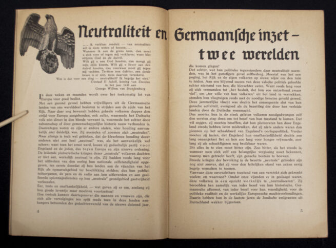 (Dutch SS brochure) Germanische Leithefte - Den Haag . 1941 . Nr. 3 (with Julleuchter article!)