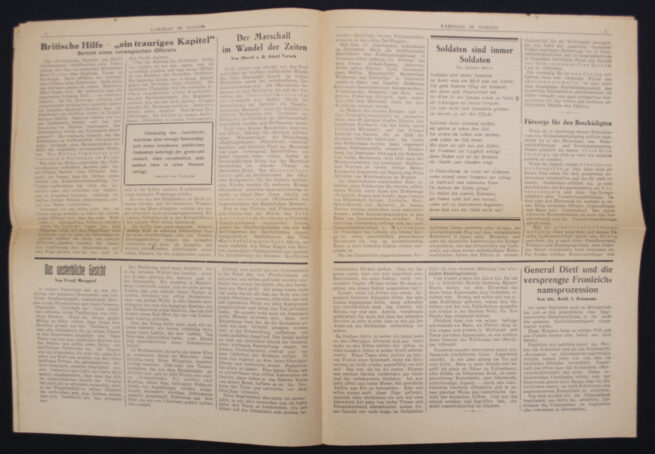 (Newspaper) Kamerad im Norden - Nachrichtenblatt eines Gebirgsjägerregiments Folge 4. (1940)