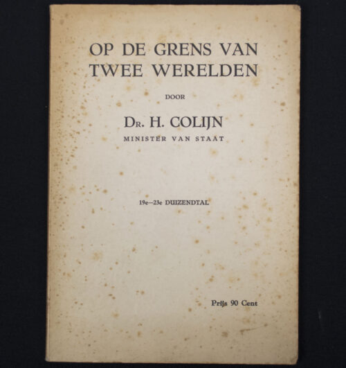 (Brochure) Dr. H. Colijn - Op de grens van twee werelden