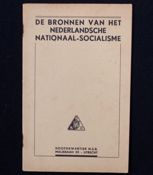 (Brochure NSB) De bronnen van het Nederlandsche nationaal-socialisme
