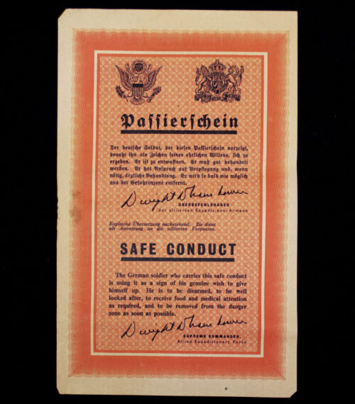 (Pamphlet) Passierschein - Safe Conduct (1941)