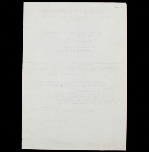(NSB) Het Nederlandsche Arbeidsfront (NAF) letter (1944) - Groningen related