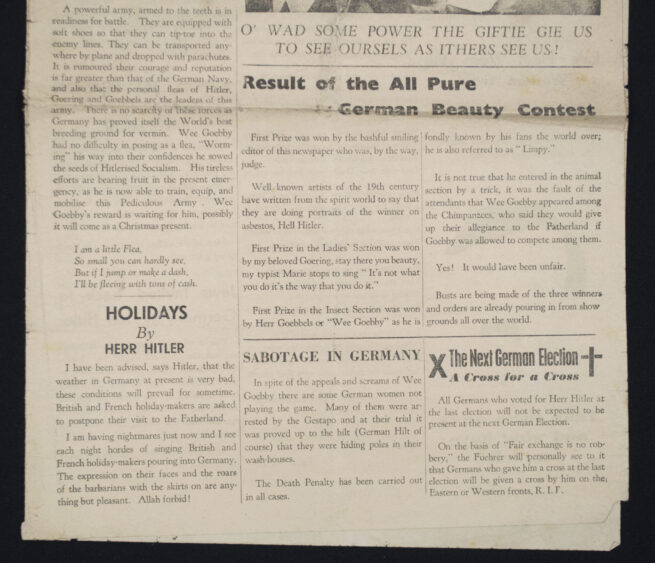 (Newspaper) Anti-German Propaganda The Berlin Liar october 1939 - Special edition - RARE!
